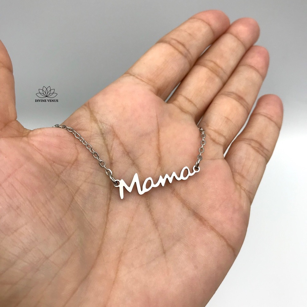 Mama Necklace • Stainless Steel - Picture 5 of 7